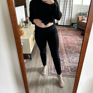 Black Jegging Work Pants